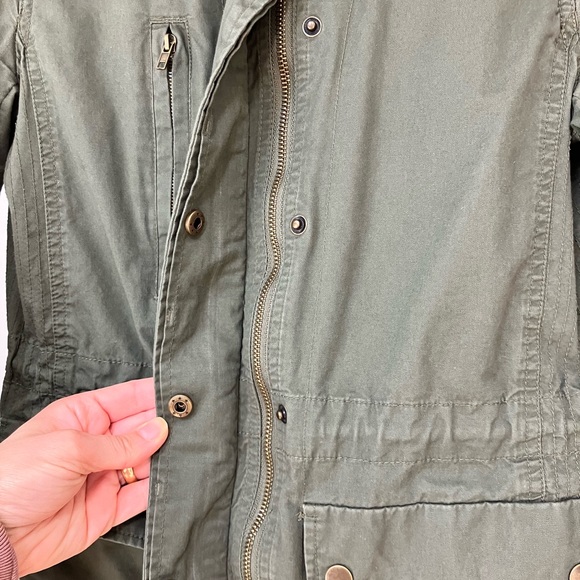 Army Green Cotton Jacket: Love Tree - Picture 5 of 7